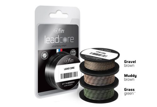 Delphin LEADCORE barna Gravel 45lbs 5m fonott előkezsinór