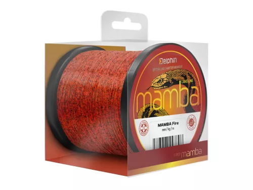 Delphin MAMBA Carp / Fire 0,26mm 5,2kg 600m monofil pontyozó zsinór