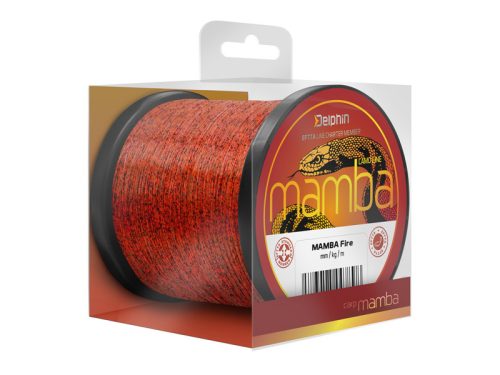 Delphin MAMBA Carp / Fire 0,30mm 7,0kg 600m monofil pontyozó zsinór