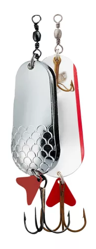 TWIN SPOON 8CM 45G SINKING SILVER/SILVER