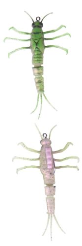 3D TPE MAYFLY NYMPH 5CM 2.5G GREEN