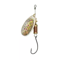 SINGLEHOOK SPINNER 3 6G S BROWN TROUT