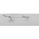CARBON49 DOUBLE STINGER 3/0 15CM 23KG 2P
