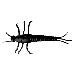 LB 3D PVC MAYFLY NYMPH 5CM 1G BLACK 8PCS