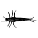 LB 3D PVC MAYFLY NYMPH 5CM 1G BLACK 8PCS