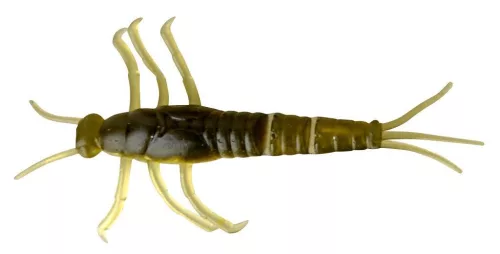 LB 3D PVC MAYFLY NYMPH 5CM 1G GREEN 8PCS