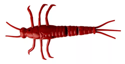 LB 3D PVC MAYFLY NYMPH 5CM 1G RED 8PCS