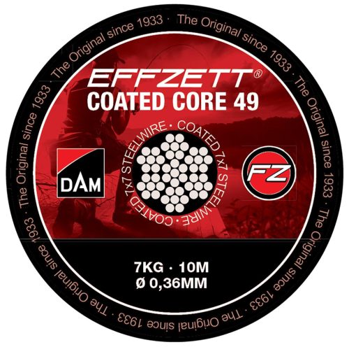 COATED CORE49 STEELTRACE 10m 16KG BROWN