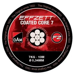 COATED CORE7 STEELTRACE 10M 7KG BLACK