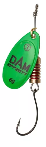 SINGLEHOOK SPINNER 3 6G SINKING GREEN