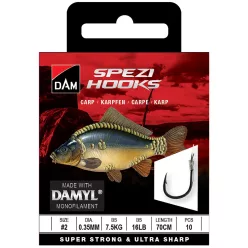 SPEZI CARP 6 0.30MM 5.4KG 70CM 10PCS