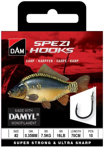 SPEZI CARP 10 0.22MM 3.2KG 70CM 10PCS