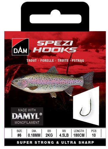 SPEZI TROUT 6 0.18MM 2KG 180CM 10PCS