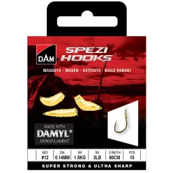 SPEZI MAGGOTS 12 0.14MM 1.5KG 60CM 10PCS