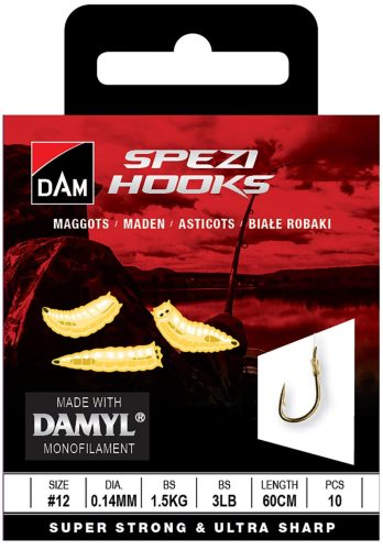 SPEZI MAGGOTS 12 0.14MM 1.5KG 60CM 10PCS