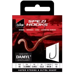SPEZI WORMS 10 0.18MM 2KG 60CM 10PCS