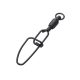 STAINL. BB SWIVELS W.CROSSL. SNAP 3 90KG