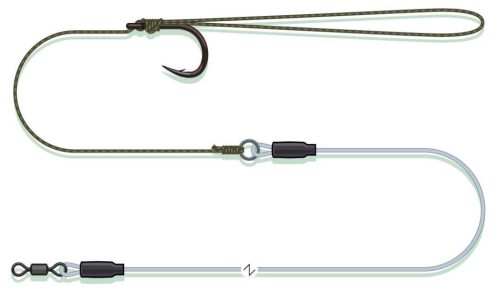 COMBI PELLET RIG 55CM 0.80MM 1/0 SINKING
