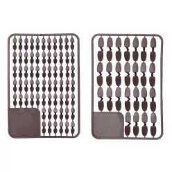PELLET STOPS 2X67PCS S DARK BROWN