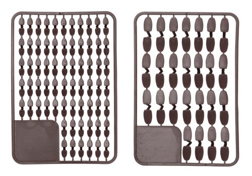 PELLET STOPS 2X25PCS L DARK BROWN