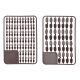 PELLET STOPS 2X25PCS L DARK BROWN