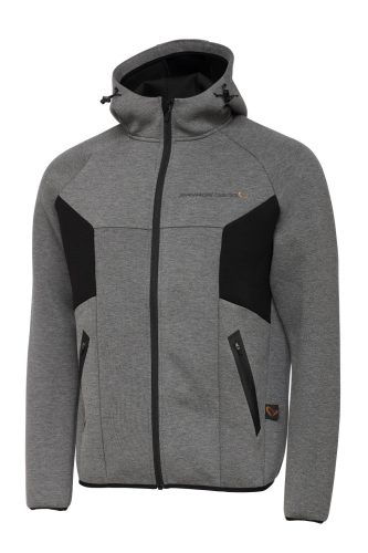 TEC-FOAM ZIP HOODIE XXL DARK GREY MELANG