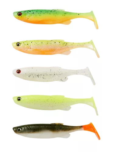 FAT MINNOW T-TAIL 9CM 7G DW MIX 5PCS