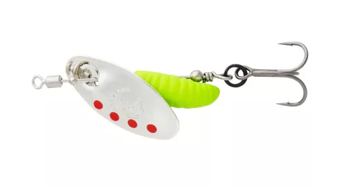 GRUB SPINNERS 2 5.8G S SILVER RED LIME