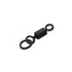 Pontyozó forgó gyűrűvel Delphin THE END Ring Swivel / 10db #4 / 28 kg
